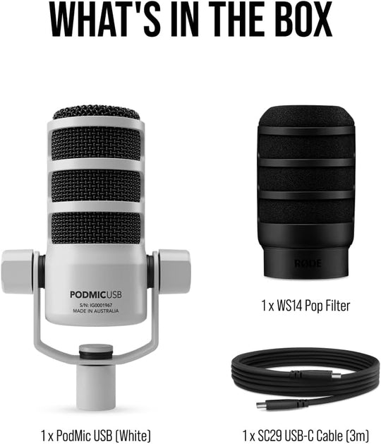 RØDE PodMic USB Dynamic Broadcast Microphone